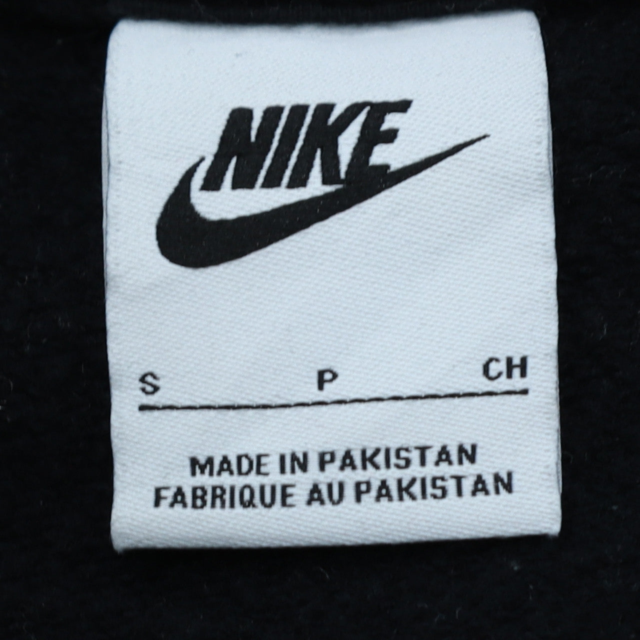 Nike Men’s Black Crew Neck Sweatshirt Small Regular Fit Fleece Pullover