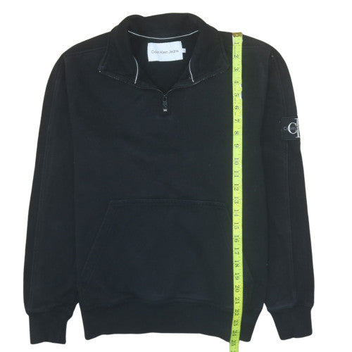 Calvin Klein Jeans Men's Black 1/4 Zip Sweatshirt Size S