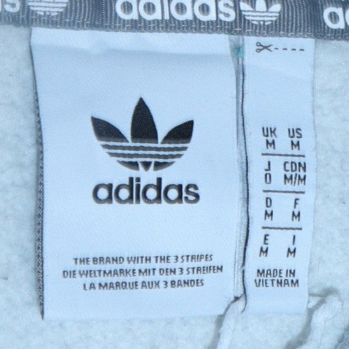 Adidas Men's Grey Pullover Hoodie Size M Regular Fit