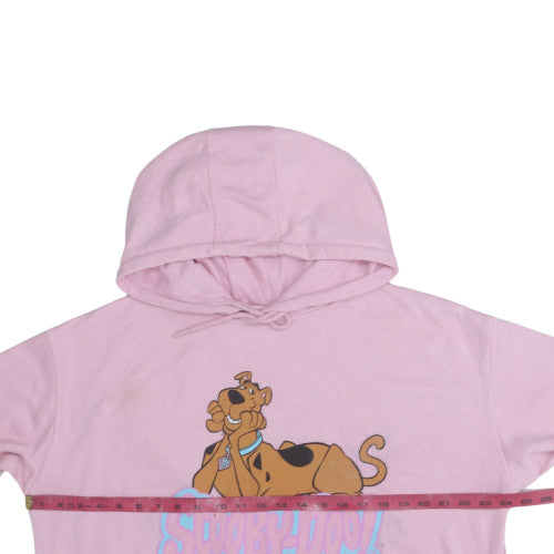 Primark Scooby-Doo Pink Pullover Hoodie Womens L 14/16 Cartoon