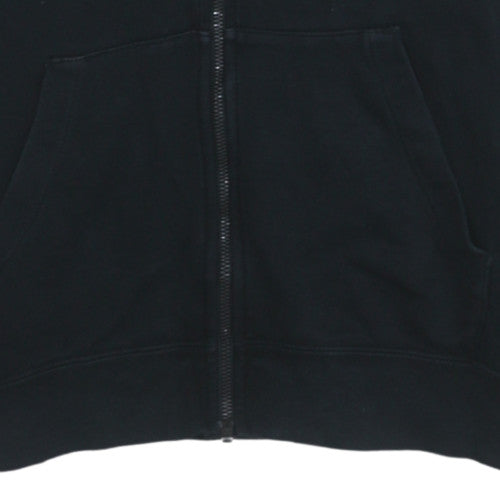 Nike Men's Black XS Full Zip Hoodie Lightweight Fleece Sweatshirt