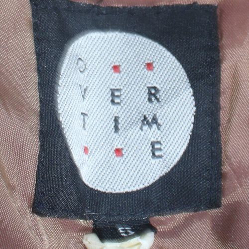 Overtime Men's Blue Bomber Jacket Size M Regular Fit Winter Style