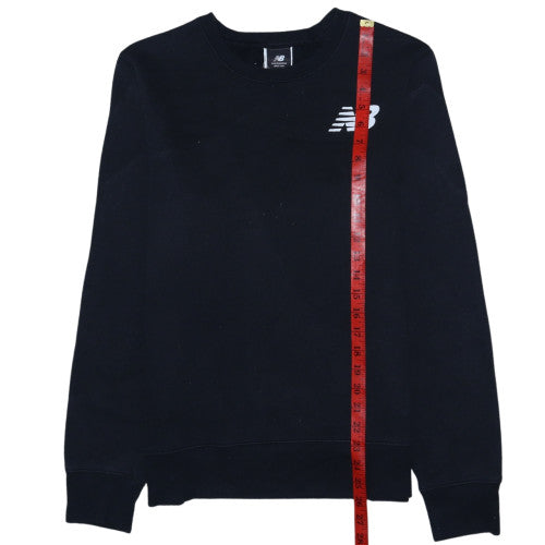 New Balance Men's Black Crew Neck Pullover Sweatshirt M Cotton Blend