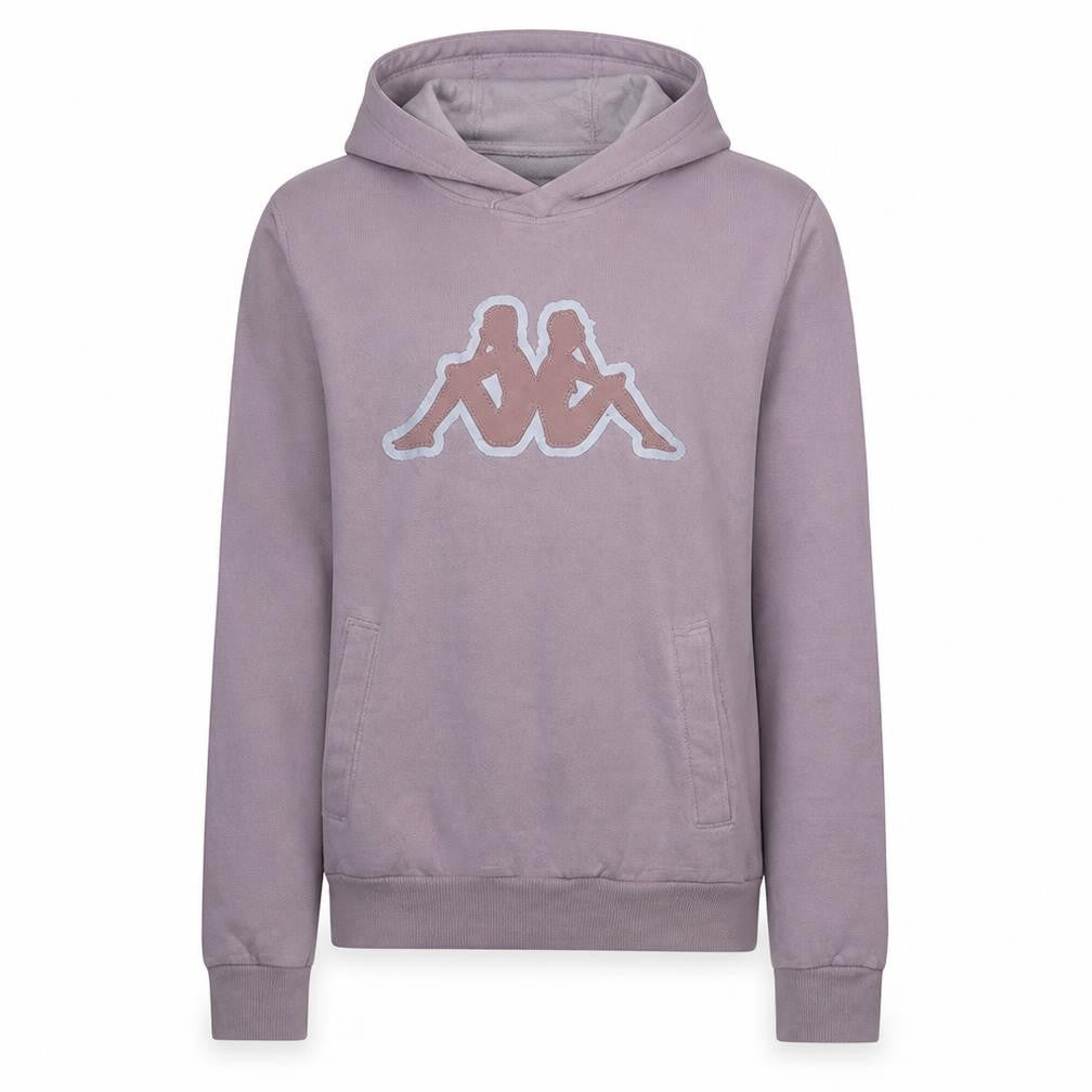 Kappa Womens Pink XS Pullover Hoodie Cotton Blend Logo Sweatshirt