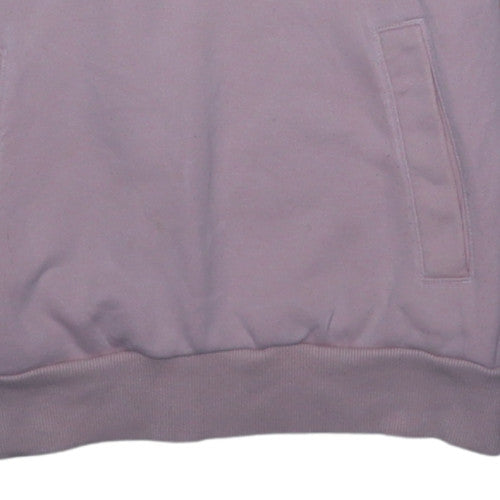 Kappa Womens Pink XS Pullover Hoodie Cotton Blend Logo Sweatshirt