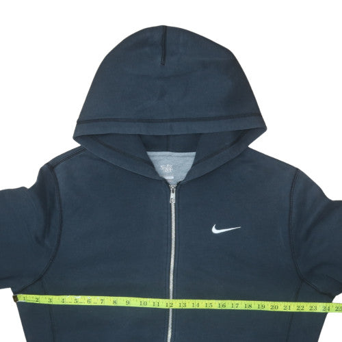 Nike Men's Blue Full Zip Hoodie L Regular Fit Fleece Sweatshirt