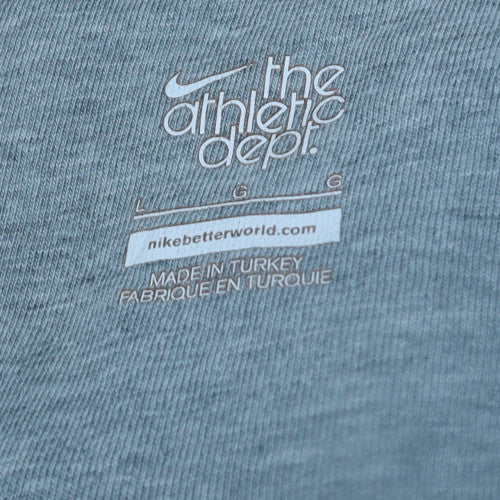 Nike Men's Blue Full Zip Hoodie L Regular Fit Fleece Sweatshirt