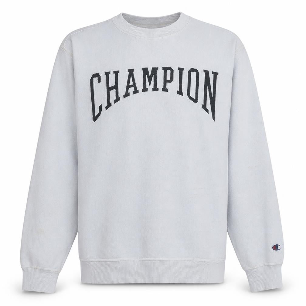 Champion Men's White XS Crew Neck Pullover Sweatshirt
