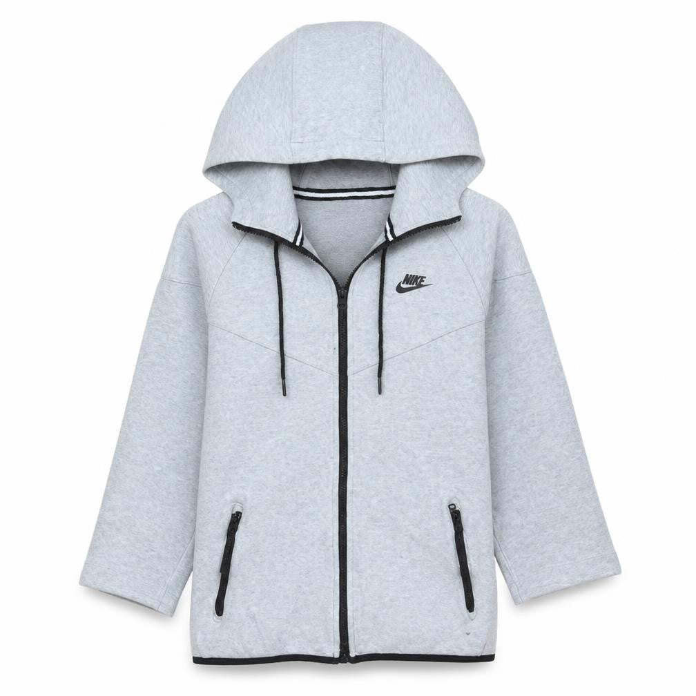 Nike Men's Grey Full Zip Hoodie Size S Regular Fit Sportswear