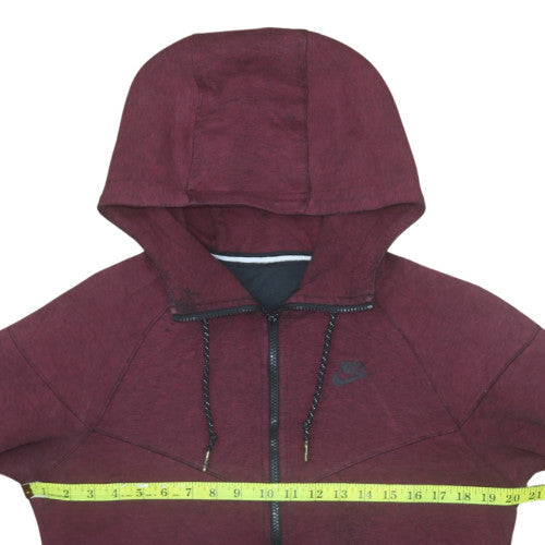 Nike Men's Red Full Zip Hoodie Size M Regular Fit