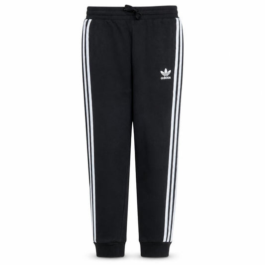 Adidas Boys Black 12-13 Years Jogger Trousers with Side Stripes