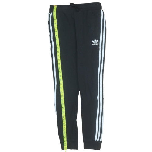 Adidas Boys Black 12-13 Years Jogger Trousers with Side Stripes