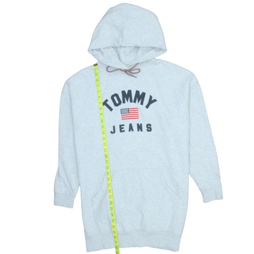 Tommy Jeans Men's Grey Logo Pullover Hoodie Size M