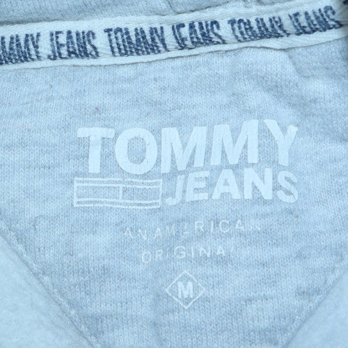Tommy Jeans Men's Grey Logo Pullover Hoodie Size M