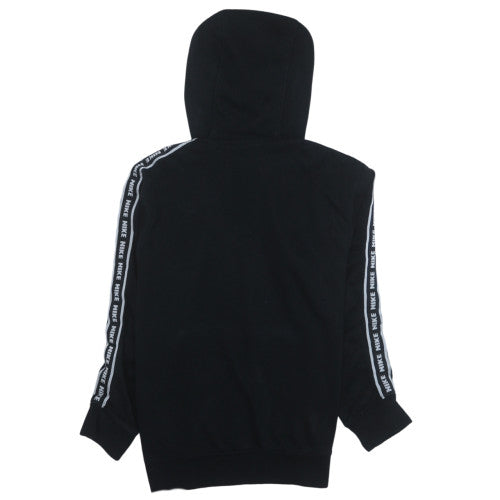 Nike Teens Black XS Pullover Hoodie with Logo Sleeve Trim
