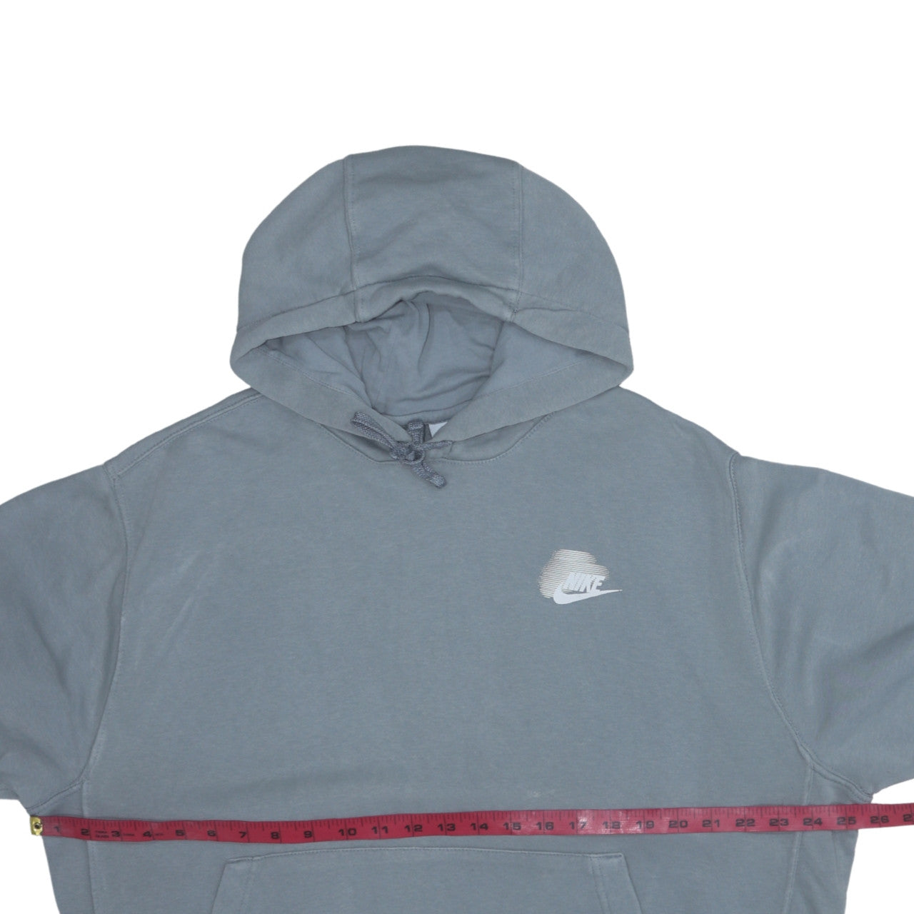 Nike Men's Grey Pullover Hoodie L Logo Graphic Sportswear