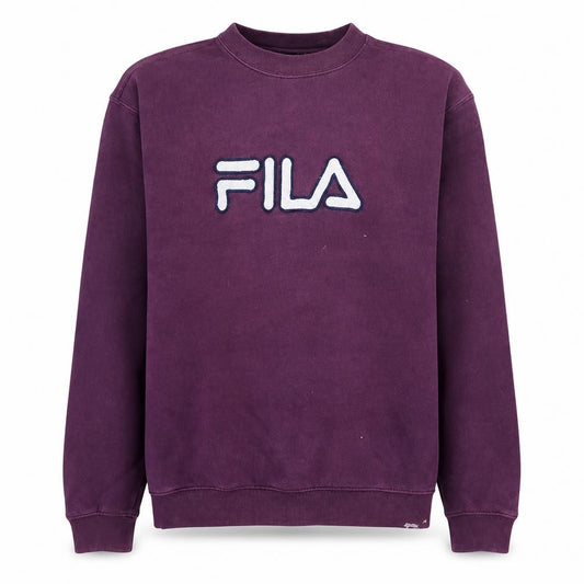 FILA Men's Purple Crew Neck Logo Sweatshirt Size M Regular Fit