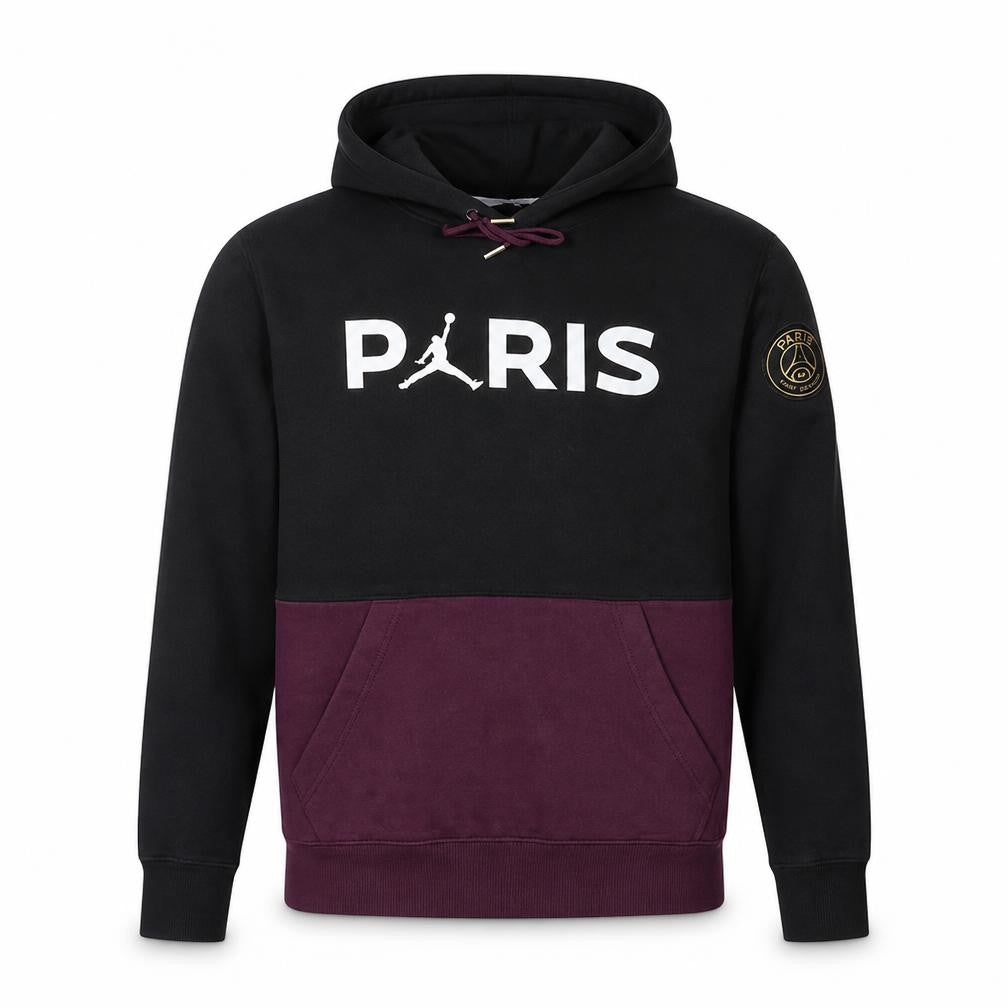 Nike Jordan Paris Men's Black Pullover Hoodie Size M Regular Fit