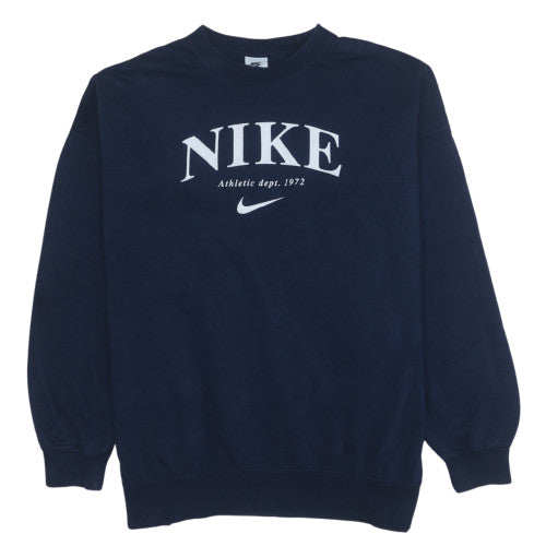 Nike Men's Blue Pullover Crew Neck Sweatshirt XS Logo Sportswear