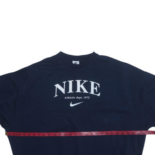 Nike Men's Blue Pullover Crew Neck Sweatshirt XS Logo Sportswear