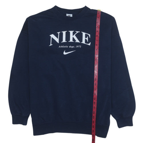 Nike Men's Blue Pullover Crew Neck Sweatshirt XS Logo Sportswear