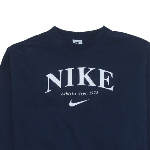 Nike Men's Blue Pullover Crew Neck Sweatshirt XS Logo Sportswear