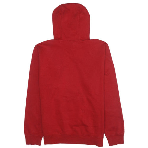 Nike Men's Red Pullover Hoodie Size S Fleece Logo Sweatshirt