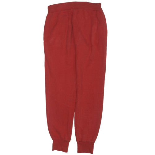 Ellesse Womens Red Jogger Sweatpants Fleece Medium Regular Fit