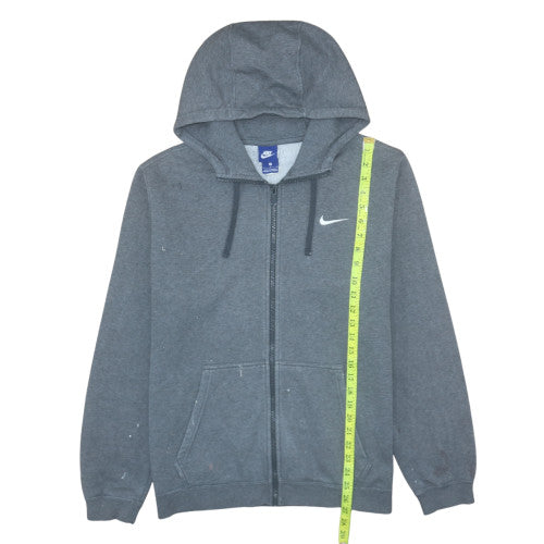 Nike Men's Grey Full Zip Hoodie L Regular Fit Sportswear