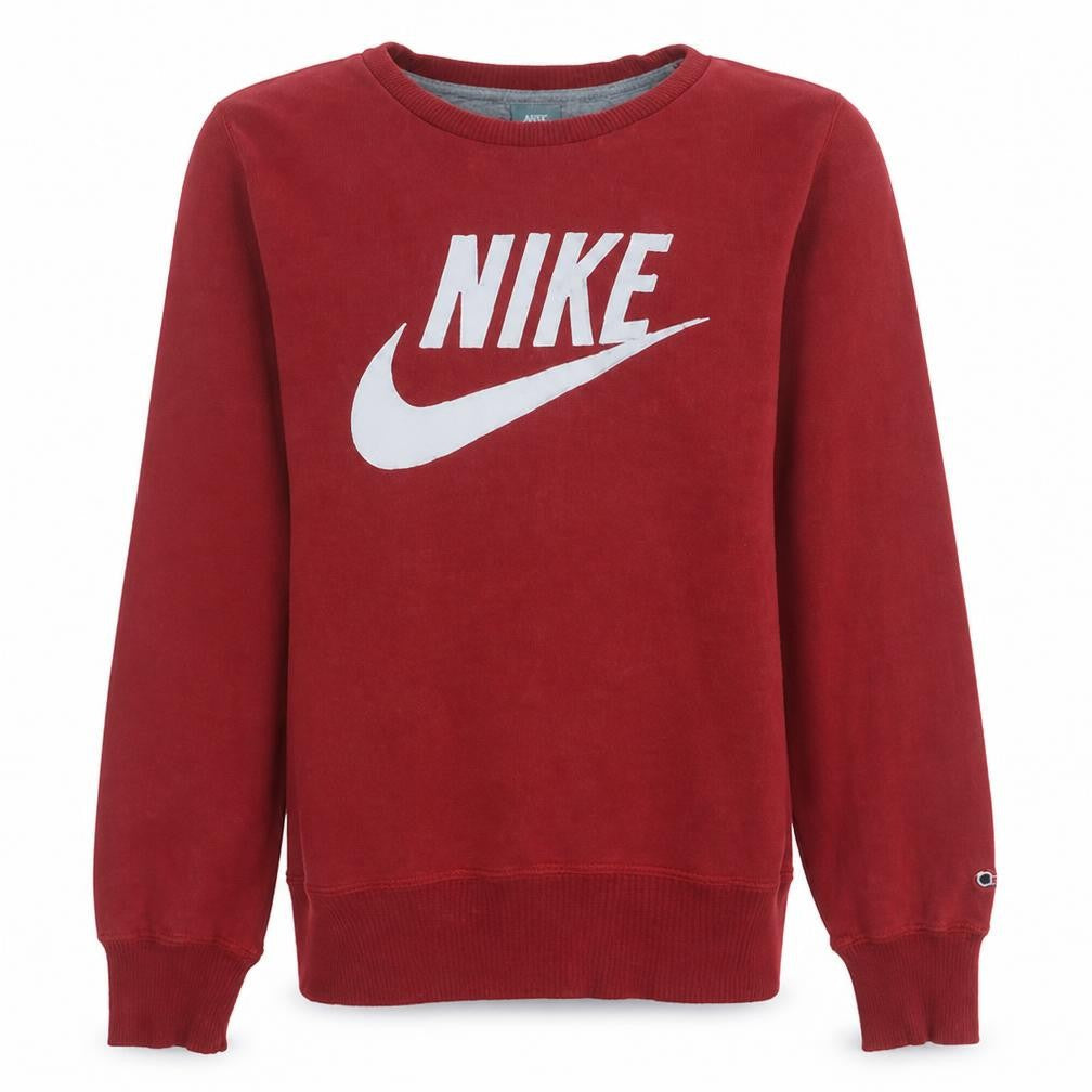 Nike Men's Red XS Pullover Crew Neck Logo Sweatshirt