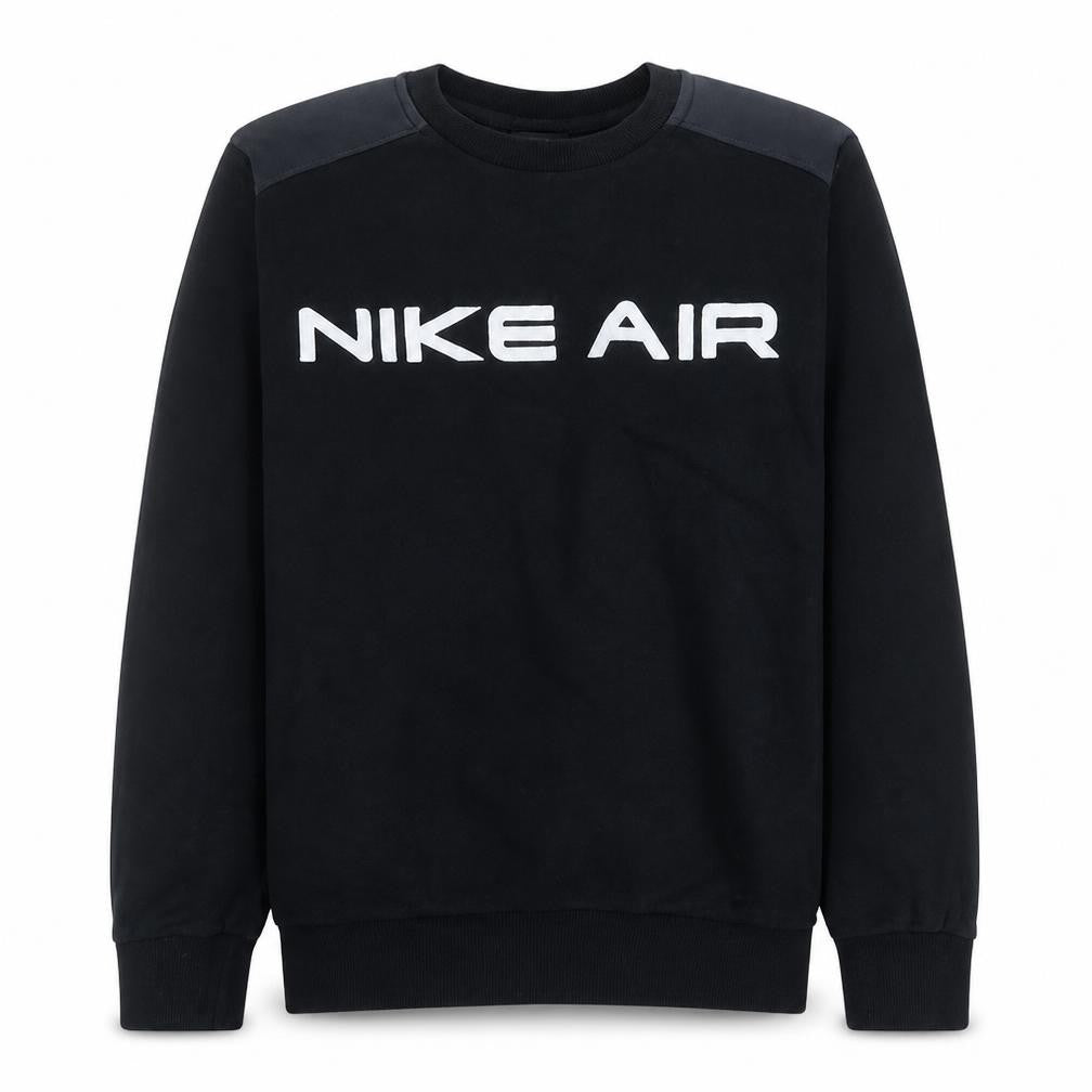 Nike Air Men’s Black Crew Neck Pullover Sweatshirt M Regular Fit