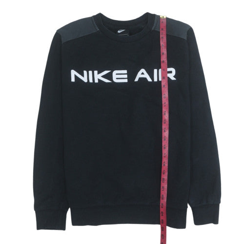 Nike Air Men’s Black Crew Neck Pullover Sweatshirt M Regular Fit