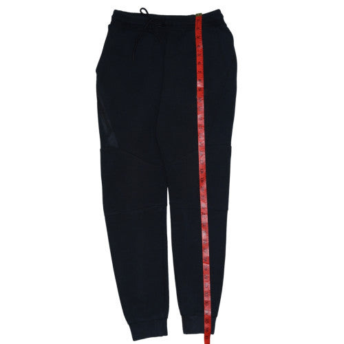 Nike Men Black Jogger Trousers Size S Regular Fit Cotton Blend