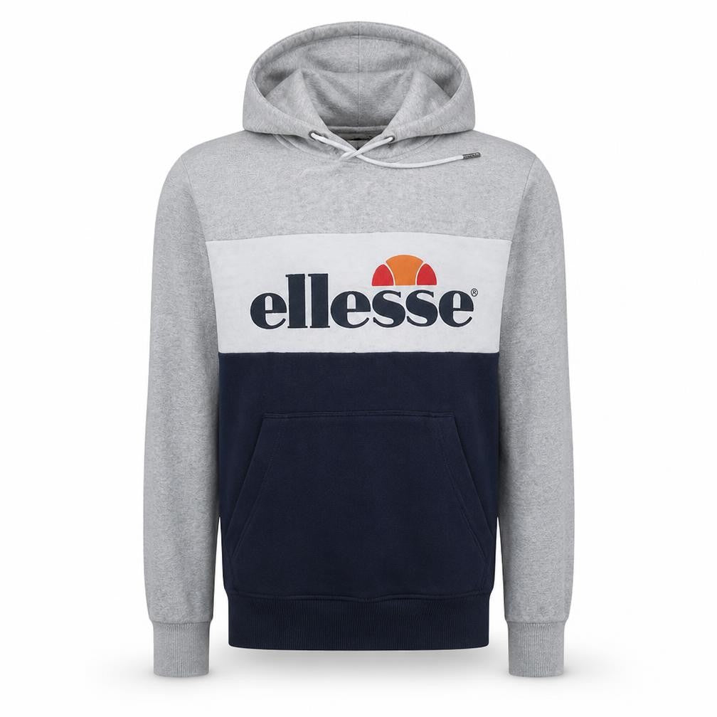 Ellesse Men’s Grey Pullover Logo Hoodie Size S Regular Fit