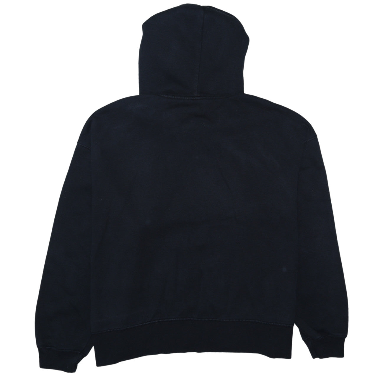 Nike Womens Black Pullover Hoodie L Cotton Blend Logo Casual