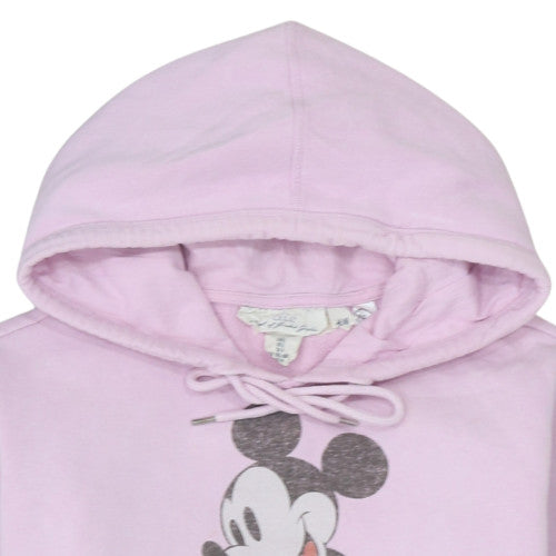 H&M Disney Womens Pink Mickey Mouse Pullover Hoodie Size M