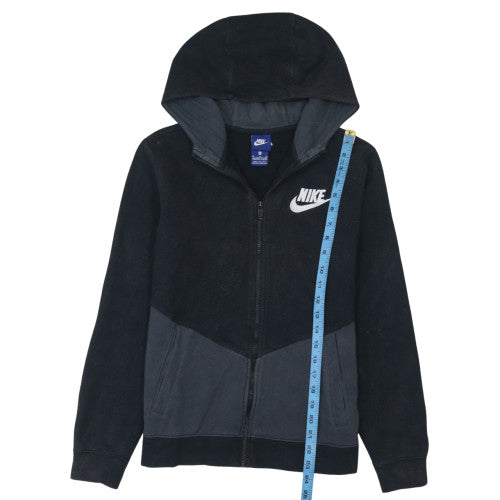 Nike Boys Black Full Zip Fleece Hoodie XL 13-15 Years Casual Sportswear