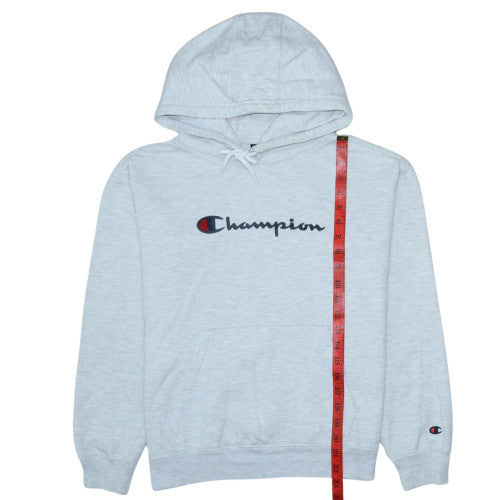 Champion Women’s Grey Small Hoodie Pullover with Logo – Casual Style