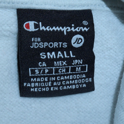 Champion Women’s Grey Small Hoodie Pullover with Logo – Casual Style