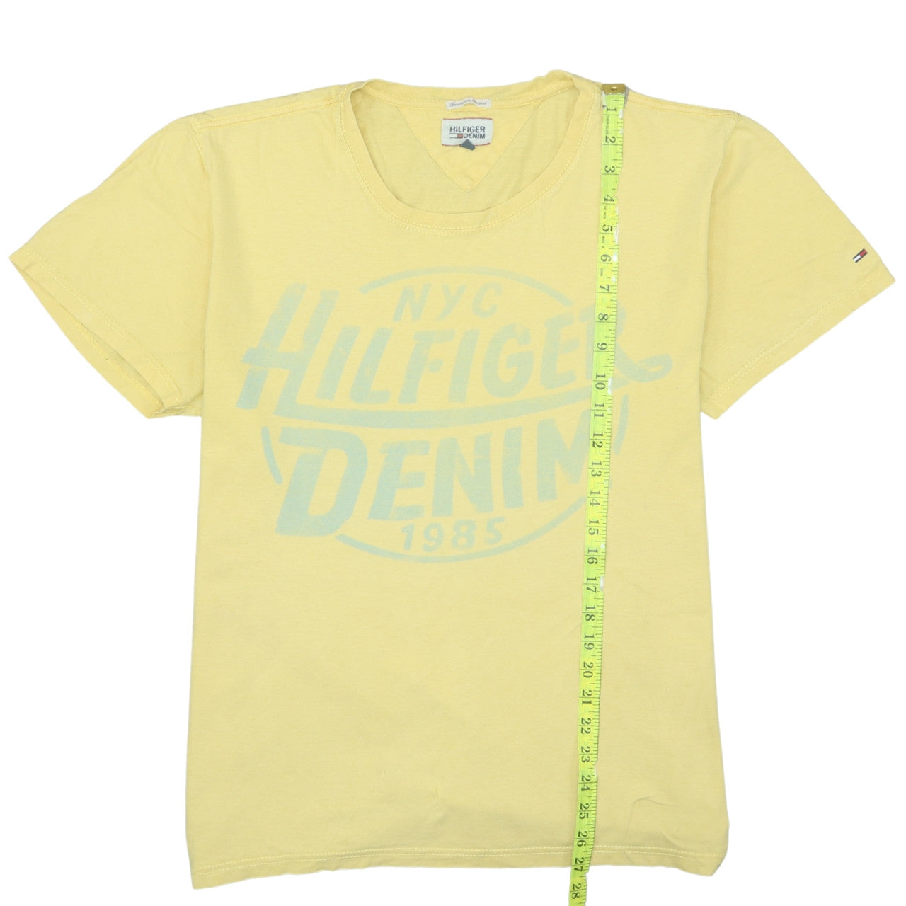 Tommy Hilfiger Men Yellow XL Graphic Print Crew Neck T-Shirt