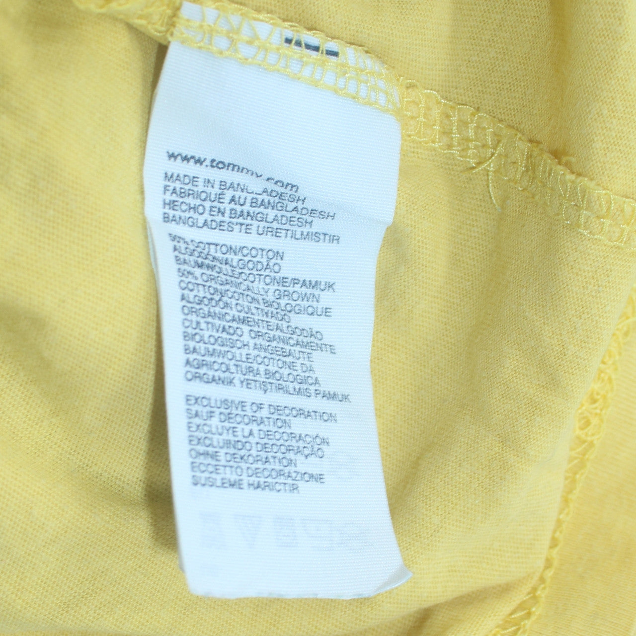 Tommy Hilfiger Men Yellow XL Graphic Print Crew Neck T-Shirt