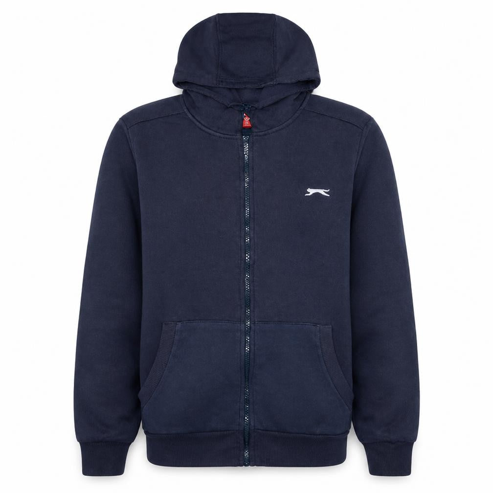 Slazenger Men's Blue Full Zip Hoodie Size M Sports Fleece