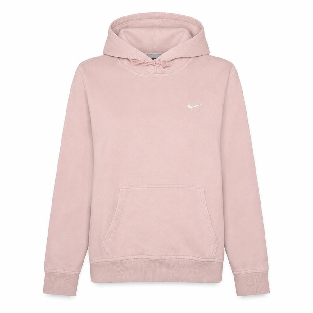 Nike Womens Pink Pullover Hoodie Size L Cotton Blend Casual Sweatshirt