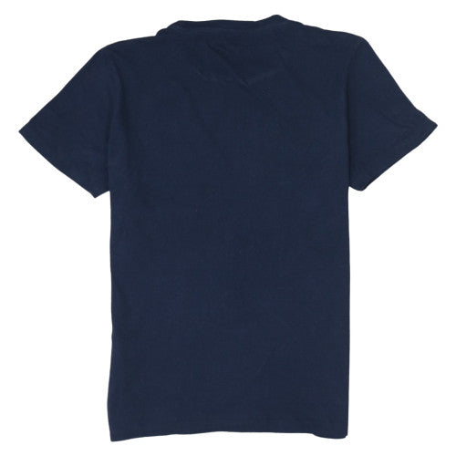 Jack & Jones Men's Blue Graphic Logo Polo Shirt Size S