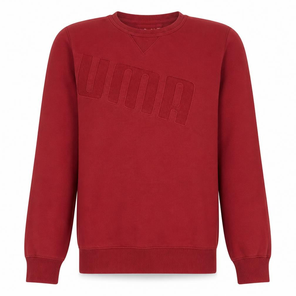 Puma Men's Red Crew Neck Pullover Sweatshirt M