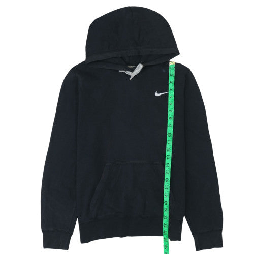 Nike Women Black Pullover Hoodie L Cotton Blend Casual Style