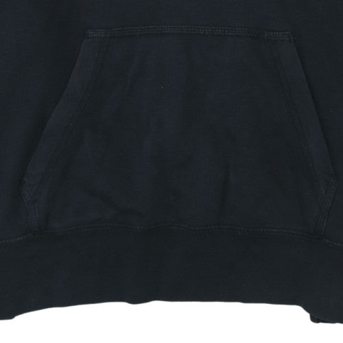 Nike Women Black Pullover Hoodie L Cotton Blend Casual Style