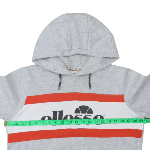 Ellesse Boys Grey Hoodie 16 Years Pullover Fleece Logo Sweatshirt