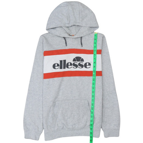 Ellesse Boys Grey Hoodie 16 Years Pullover Fleece Logo Sweatshirt