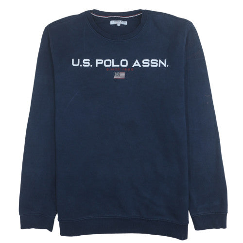 U.S. Polo Assn. Men's Navy Blue Crew Neck Pullover Sweatshirt XXL